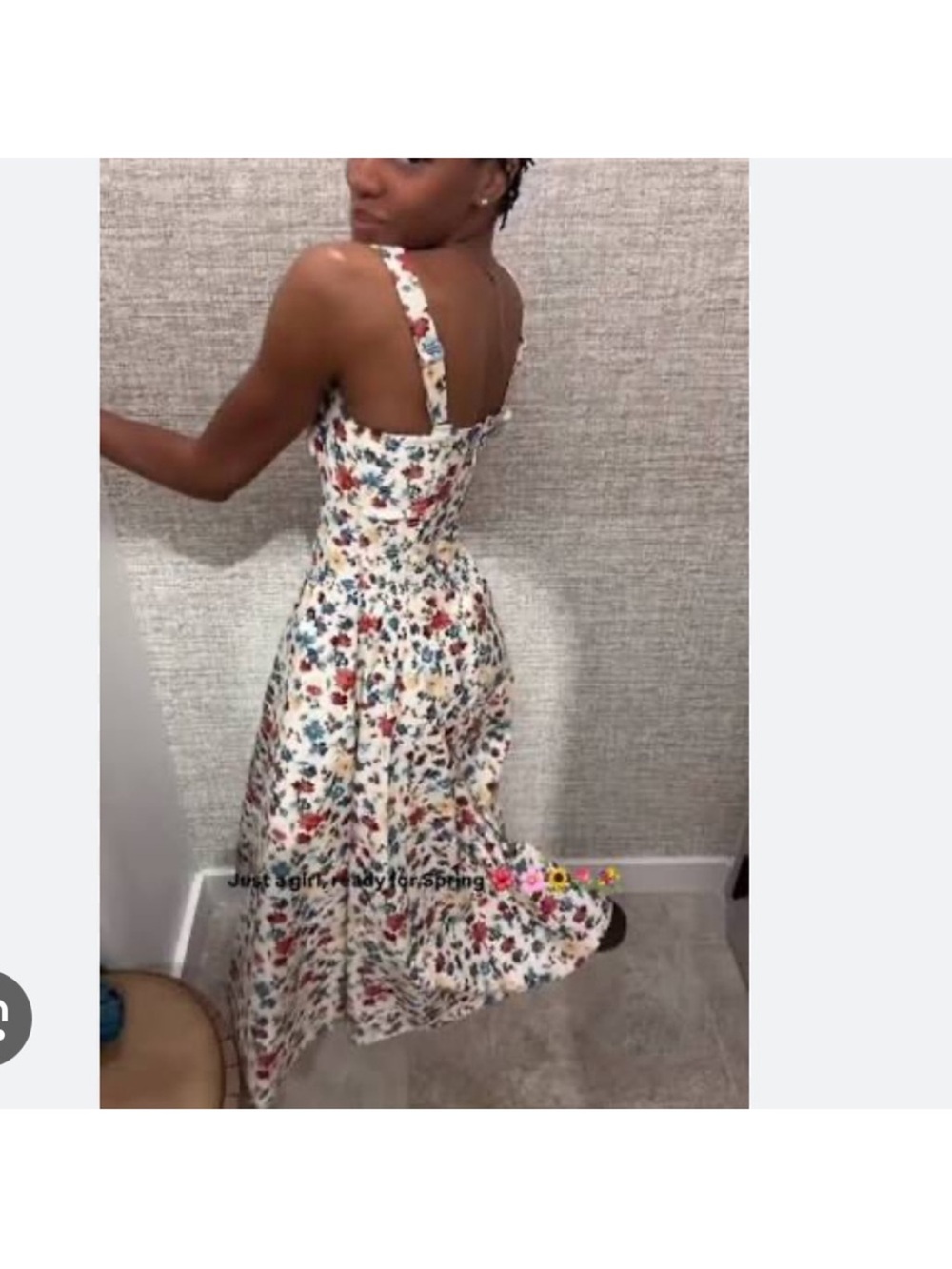 New Abercrombie & fitch Dylan bra free midi dress floral - Picture 6 of 8
